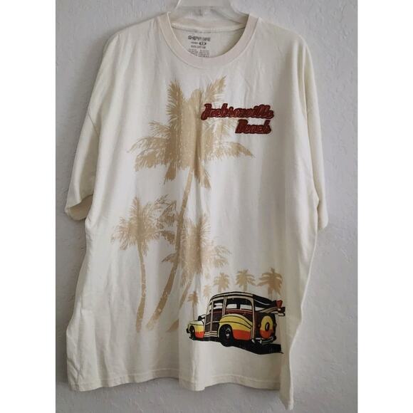 SHIRT-JACKSONVILLE BEACH-Swim Cover Up-Beach Shirt-Unique Design-Size 2XL - Picture 2 of 16